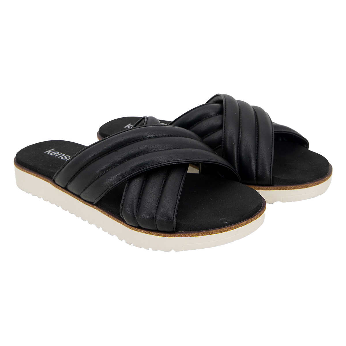 Cushioned slip on discount sandals