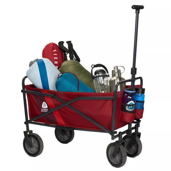 Sierra Designs Collapsible Outdoor Utility Wagon - Red