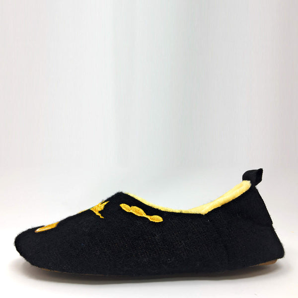 Oooh Geez Women's Wine Time Cozy Slippers, Warm Comfy House Slippers, Fuzzy Indoor Slipper