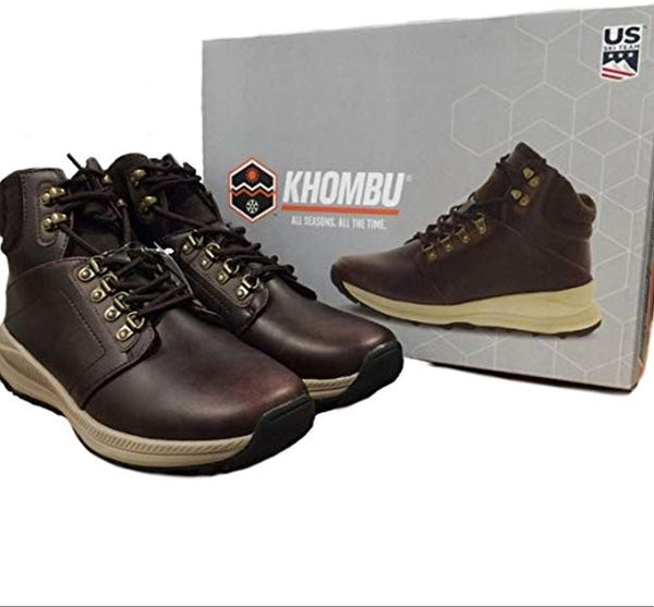 Khombu Men's Memory Foam Lightweight Hiker Boot - Brown or Grey