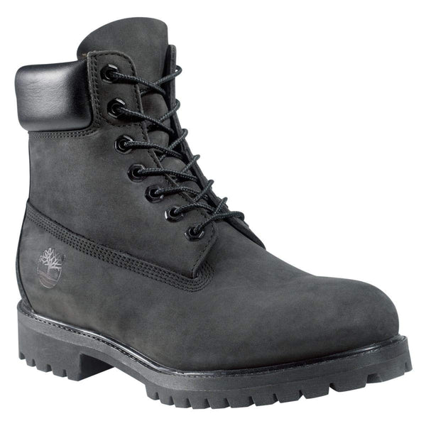 Timberland Men's 6-Inch Premium Waterproof Boot - Black Nubuck