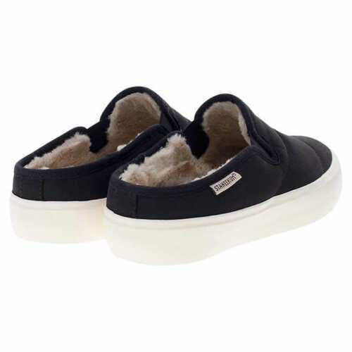 Staheekum Women's Camp Mule Plush Fluffy Slip On Ladies Shoe