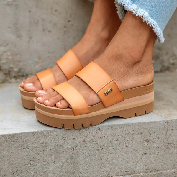 REEF Womens Sandals, Cushion Vista Higher, Natural
