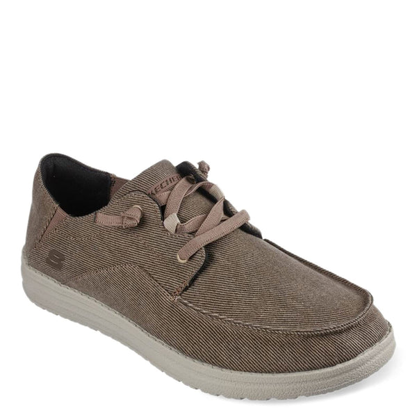 Skechers Men's volgo Slip on Melson Canvas Slip-On Moccasin Shoe