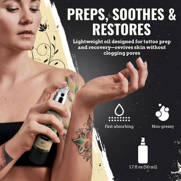 Nirvanta Rust Proof Tattoo Sealer 1.7 fl oz – Tattoo Sealing Body Lotion for Pre-Care & Long Term Ink Maintenance