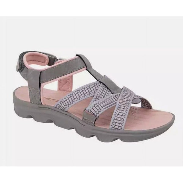 Jsport Women's sandals, Comfort Ankle Strap Light Weight Casual Walking Sandals