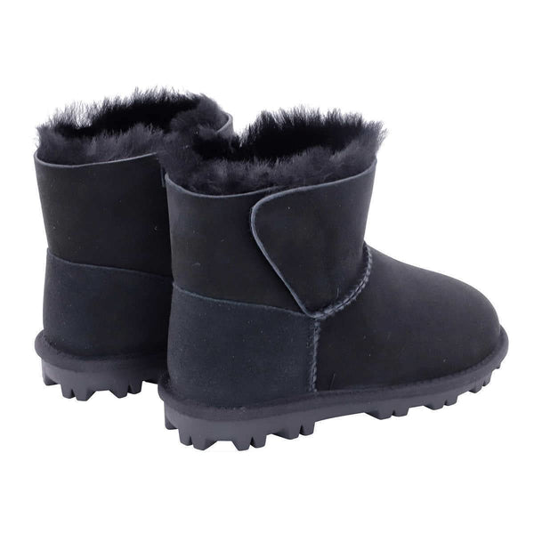 Kirkland Signature Genuine Australia Sheepskin Snow Winter Boots for Women, Classic Ladies Shearling Short Boot