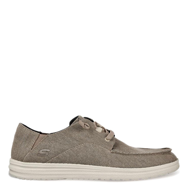 Skechers Men's volgo Slip on Melson Canvas Slip-On Moccasin Shoe