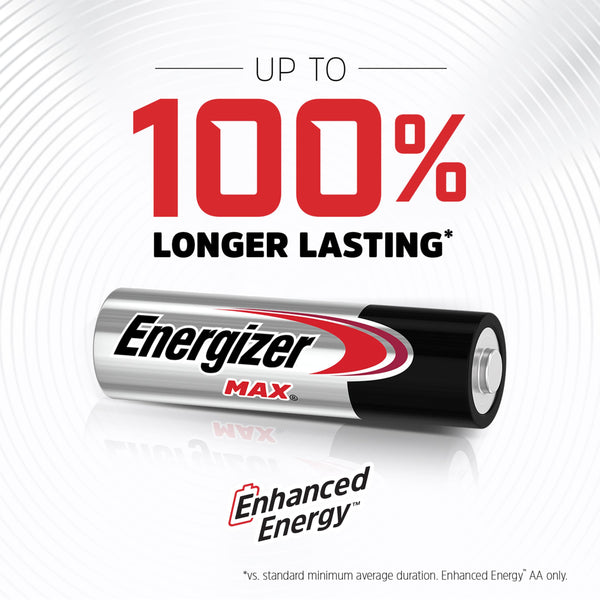 Energizer AA Batteries, MAX Double A Battery Alkaline, 24 Count