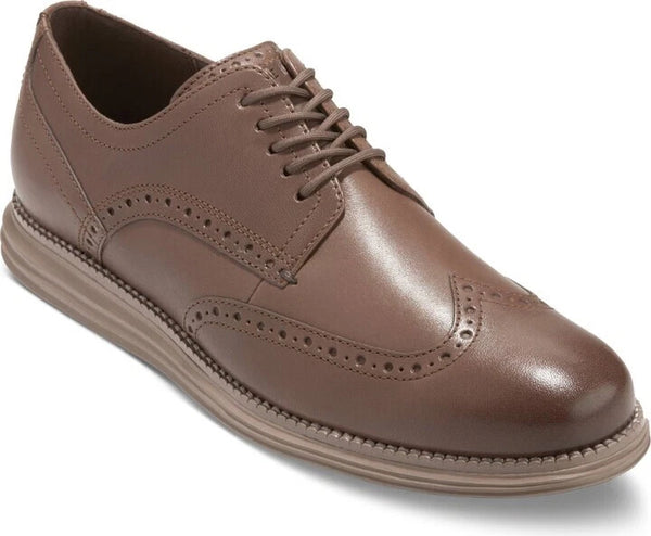 Cole Haan Men's Original Grand Shortwing Leather Dress Oxford Shoe - Truffle / Irish Coffee