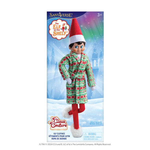 The Elf on the Shelf Holiday Christmas Box Set  Includes Scout Elf, Book, Holiday Robe and Slippers