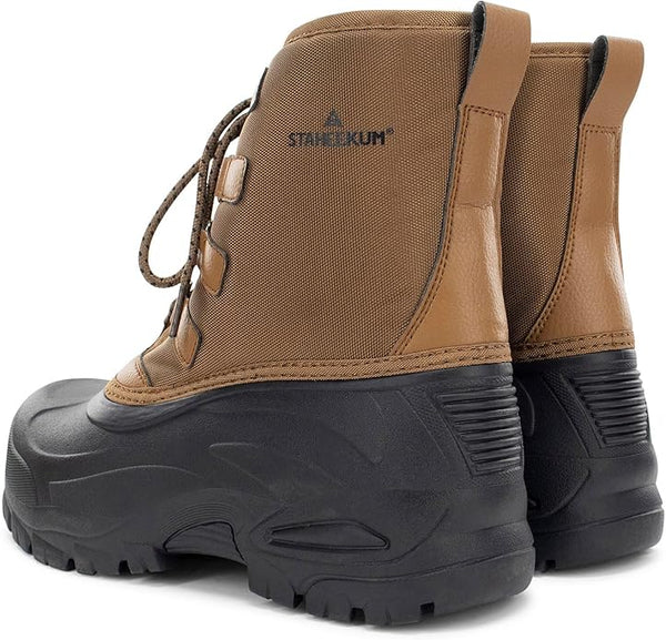 Staheekum Men's Winter Snow Boots| Waterproof, Insulated, and Cold Rated to -20°F