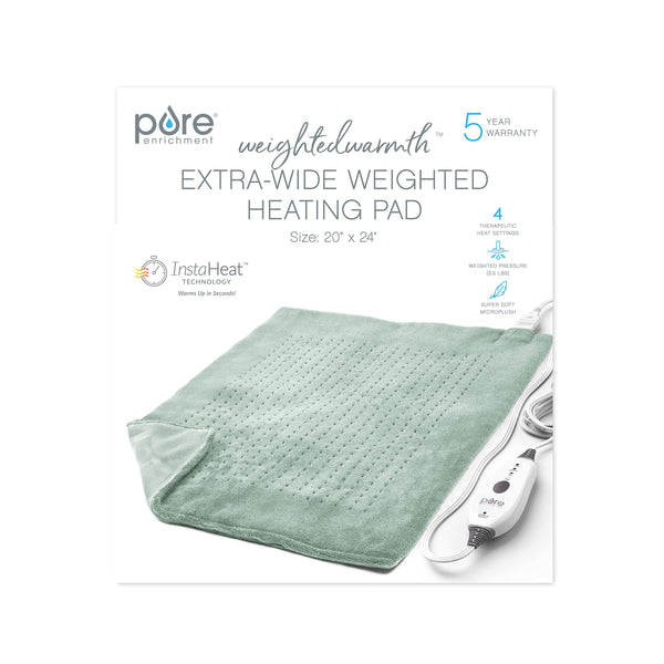 Pure Enrichment Ultra-Wide Weighted Electric Heating Pad___________________FUMA