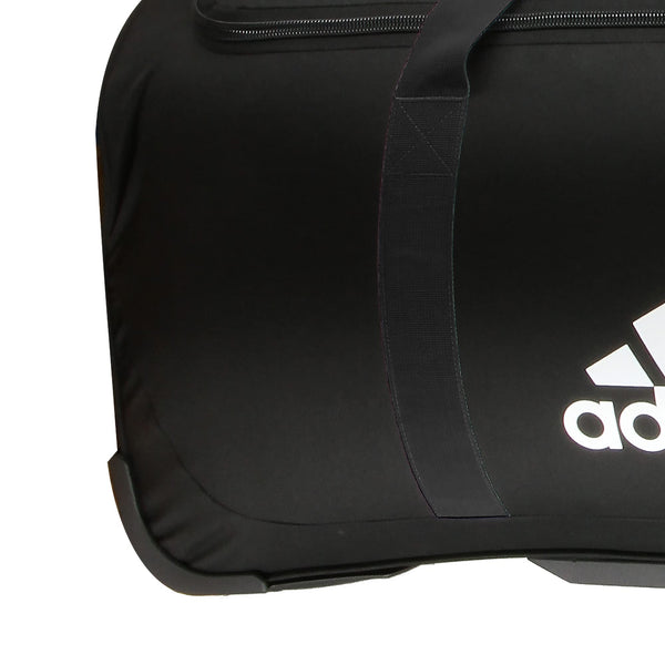 Adidas Team XL 2 Wheel Duffel Bag, Rolling Sports Suitcase - Black/White