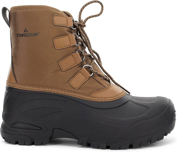Staheekum Men's Winter Snow Boots| Waterproof, Insulated, and Cold Rated to -20°F