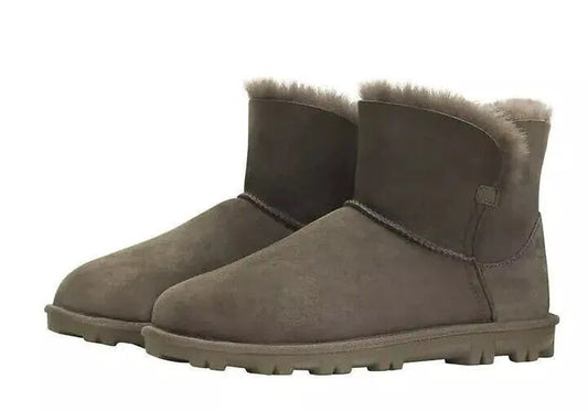 Kirkland Signature Genuine Australia Sheepskin Snow Winter Boots for Women, Classic Ladies Shearling Short Boot