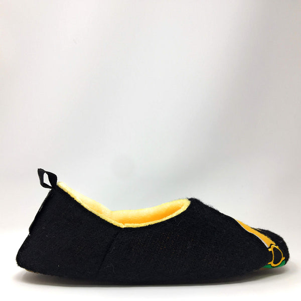 Oooh Geez Women's Wine Time Cozy Slippers, Warm Comfy House Slippers, Fuzzy Indoor Slipper