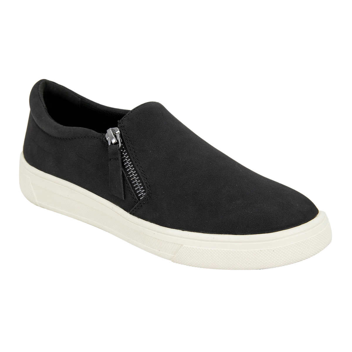 Kensie Soren Black Women's Fashion Low Top Sneaker - Ladies Casual Shoe