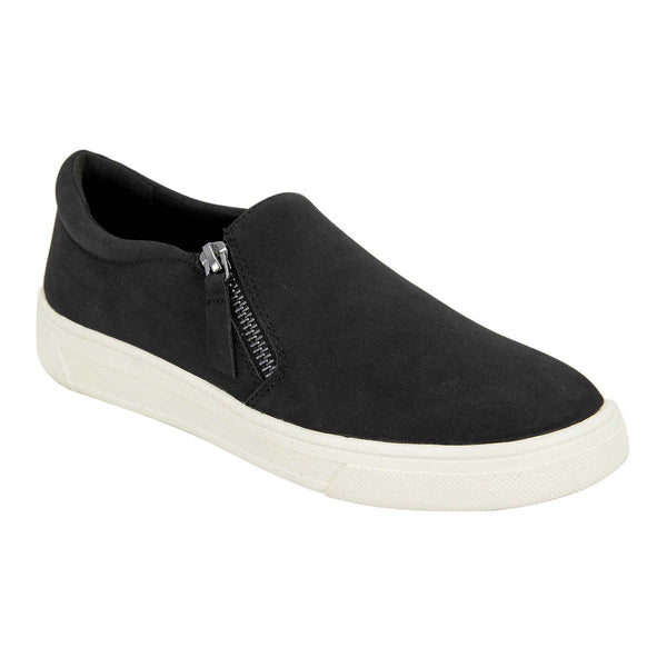 Kensie Soren Black Women's Fashion Low Top Sneaker - Ladies Casual Shoe