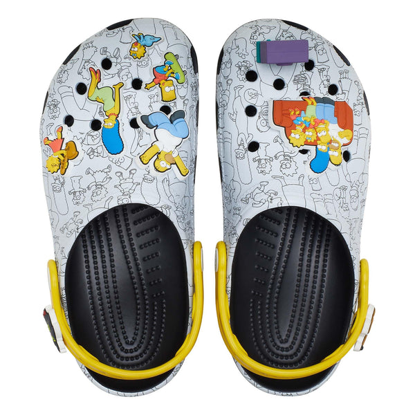Crocs Unisex Adult The Simpsons Classic Clogs w/ Exclusive Charms Comfortable Lightweight Shoes