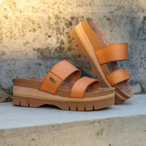 REEF Womens Sandals, Cushion Vista Higher, Natural