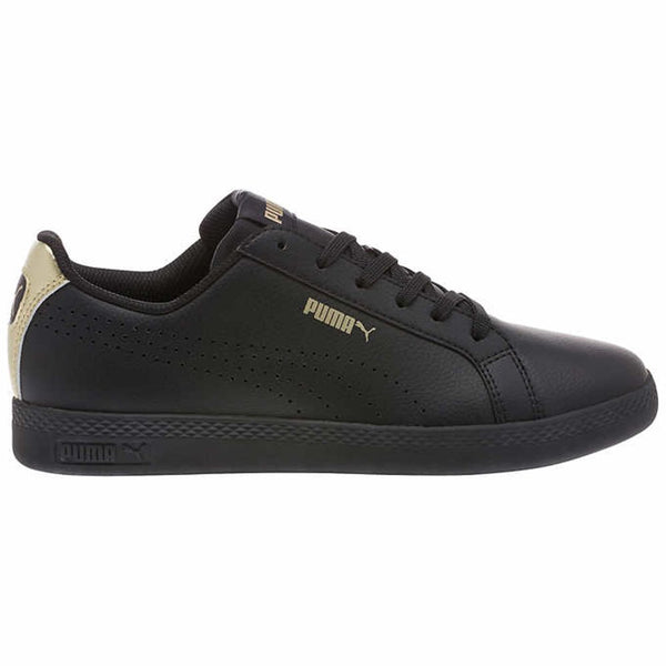 PUMA Women's Smash WNS Perf Metallic Sneaker Black 6