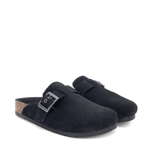 Staheekum Womens Crescent Suede Clog Slippers – Slip-On Mules with Microsuede Lining and Defender Water & Stain Repellent