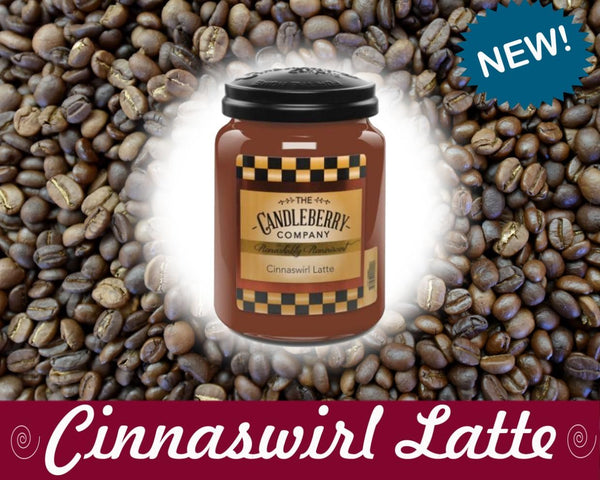 Candleberry Candles | Cinnaswirl Latte Candle | Best Candles on The Market | Hand Poured in The USA | Highly Scented & Long Lasting | Large Jar 26 oz