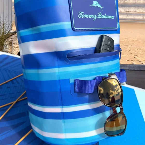Tommy Bahama 20L Waterproof Dry Bag, Roll-Top (Harbor Stripe)___________________FUMA