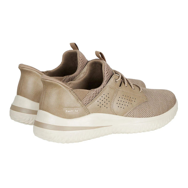 Skechers Men's Delson Hands Free Swift Fit Tennis Shoe Casual Sneaker