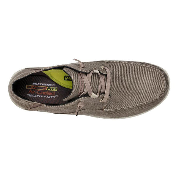 Skechers Men's volgo Slip on Melson Canvas Slip-On Moccasin Shoe
