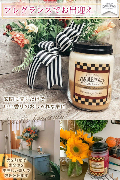 Candleberry Candles | Strong Fragrances for Home | Hand Poured in The USA | Highly Scented | 135 Hour Burn Time | Large Jar 26 oz