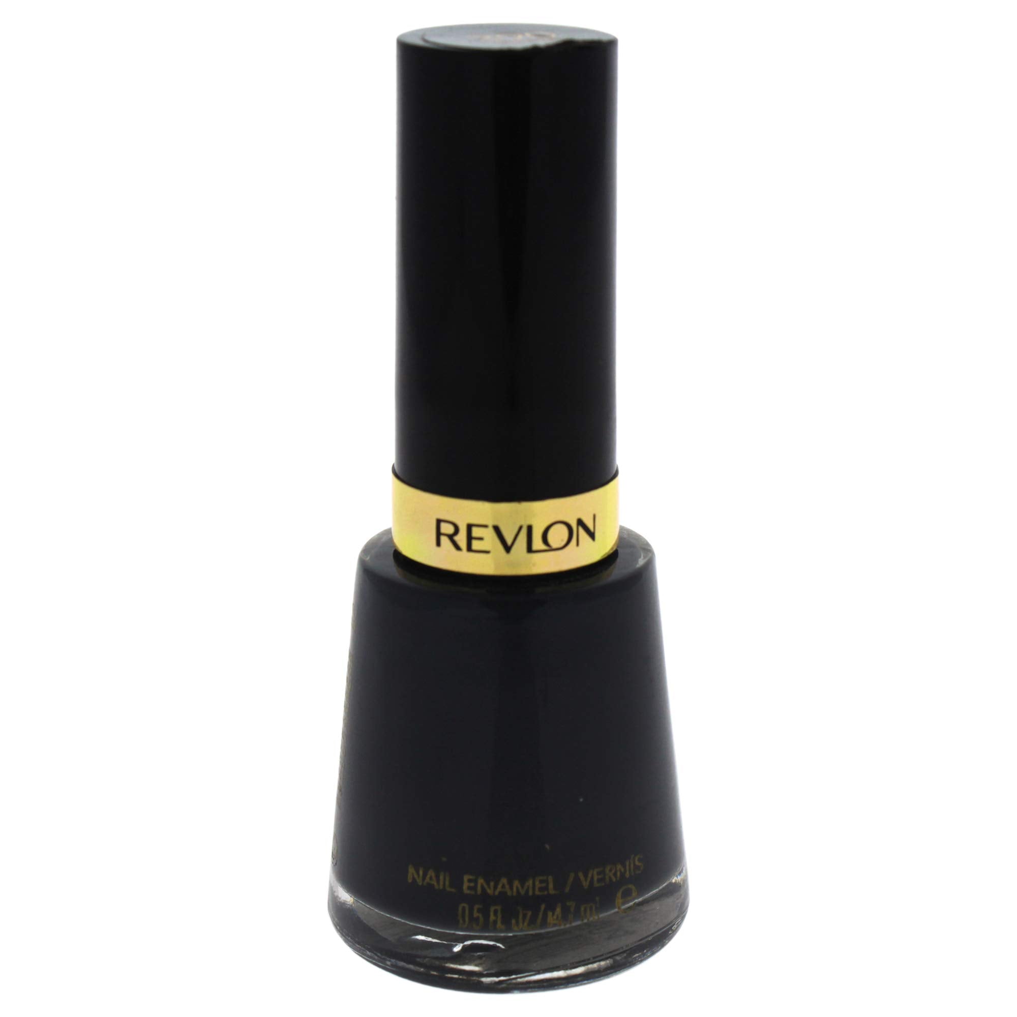 Revlon Nail Polish, Glossy Shine Finish, in Black/Grey, 390 Iconic, 0.5 oz
