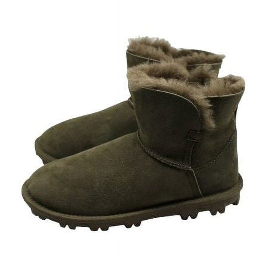 Kirkland Signature Genuine Australia Sheepskin Snow Winter Boots for Women, Classic Ladies Shearling Short Boot