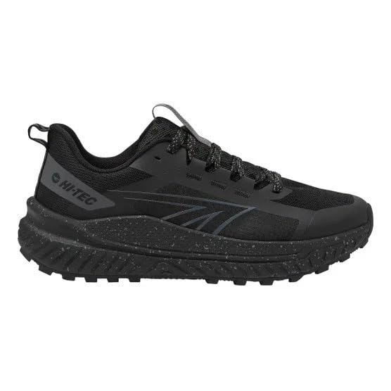 HI-TEC Trail Running Shoes, Black/Asphalt