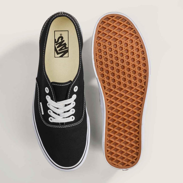 Vans Authentic Unisex Skate Shoe, Black 7.5 Mens, 9 Womens