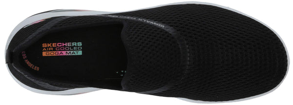 Skechers Women's Go Walk Air Twirl Sneaker (Black, 9)