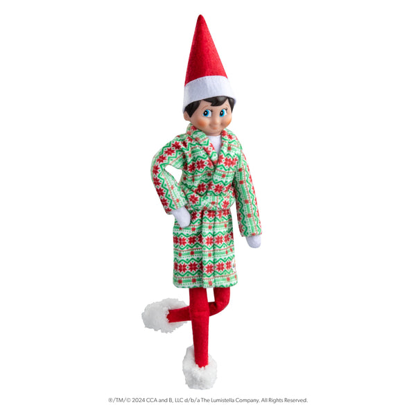 The Elf on the Shelf Holiday Christmas Box Set  Includes Scout Elf, Book, Holiday Robe and Slippers