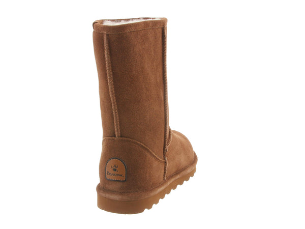 Bearpaw Elle Short Boot Suede Womens size 6 Hickory Brown