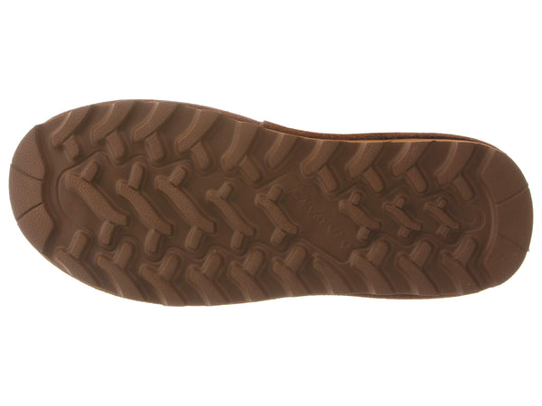 Bearpaw Elle Short Boot Suede Womens size 6 Hickory Brown
