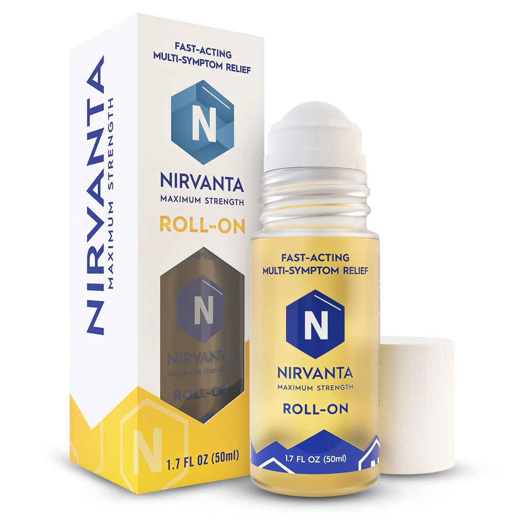 Nirvanta Natural Nerve Comfort Roll-On Oil 1.7oz – Fast-Absorbing with Rosehip, Frankincense and Myrrh - Support for Neck, Back & Joints – Lightweight and Non-Greasy