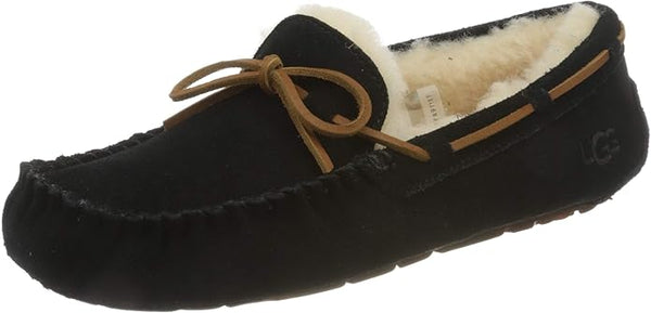 UGG Women's Dakota Moccasin, Black, 9 B US