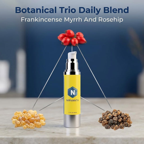 Frankincense Oil Pump for Hands & Feet – Fast-Absorbing Botanical Oil with Frankincense, Lavender & Myrrh – Lightweight Daily Use Skin Care Formula