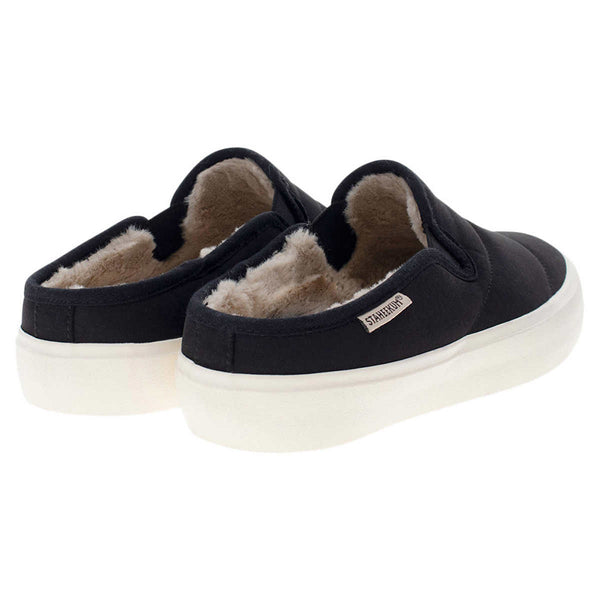 Staheekum Women's Camp Mule Plush Fluffy Slip On Ladies Shoe