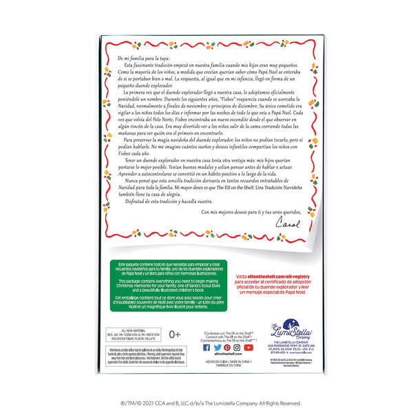 The The Elf on the Shelf UNA Tradicin Navidea Spanish Language Book & Blue-Eyed Boy Scout Elf