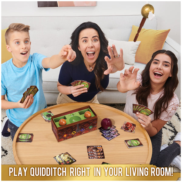 Harry Potter Catch The Golden Snitch, A Quidditch Board Game for Witches, Wizards and Muggles, Family Game Ages 8 & up
