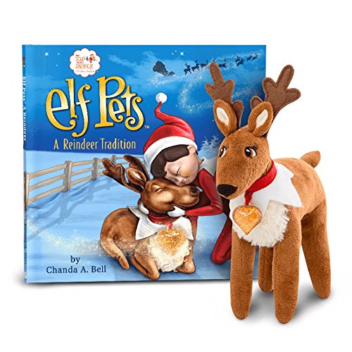 Elf on The Shelf Pet Pack - Reindeer and Saint Bernard Elf Pets - Direct from North Pole in Official Santa Gift Box