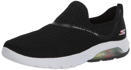 Skechers Women's Go Walk Air Twirl Sneaker (Black, 9)