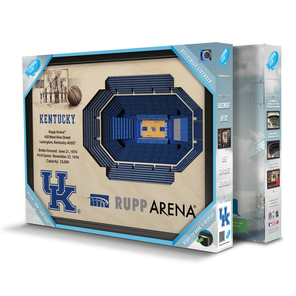 Sportula NCAA Kentucky Wildcats - Rupp Arena 3D Wall Art