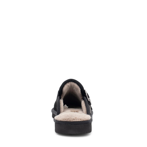 Staheekum Women's Chelan Buckle Clog Plush Fluffy Slip On Ladies Shoe